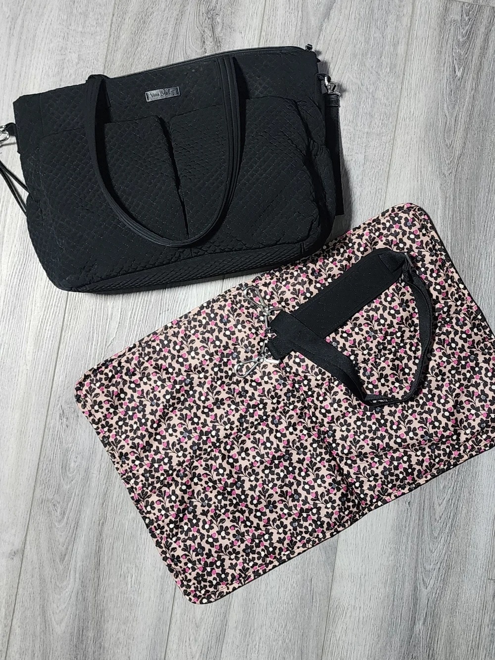 NWOT Vera Bradley Classic Black Quilted Iconic Ultimate Baby Bag Diaper Bag